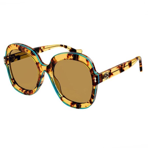 NEW GUCCI SUNGLASSES WOMEN HAVANA/BROWN EYEWEAR GUCCI  display picture 1
